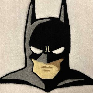 Handmade Batman Graphic Tufted Rug 23"x23"